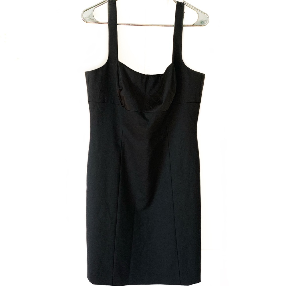 ANTONIO MELANI Black Sleeveless Sheath Dress